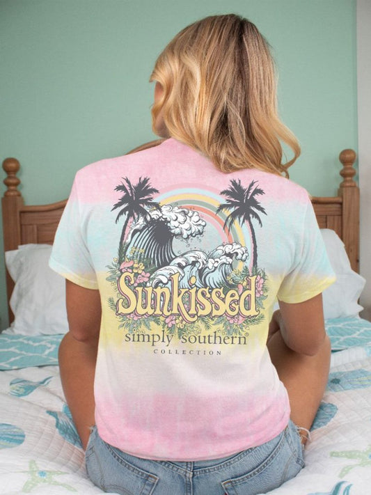 Sunkissed Tie Dye Palm Trees ~ Simply Southern Tee