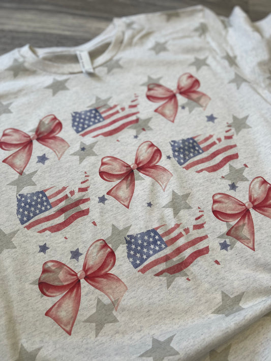 Coquette Americana Star Patterned Tee